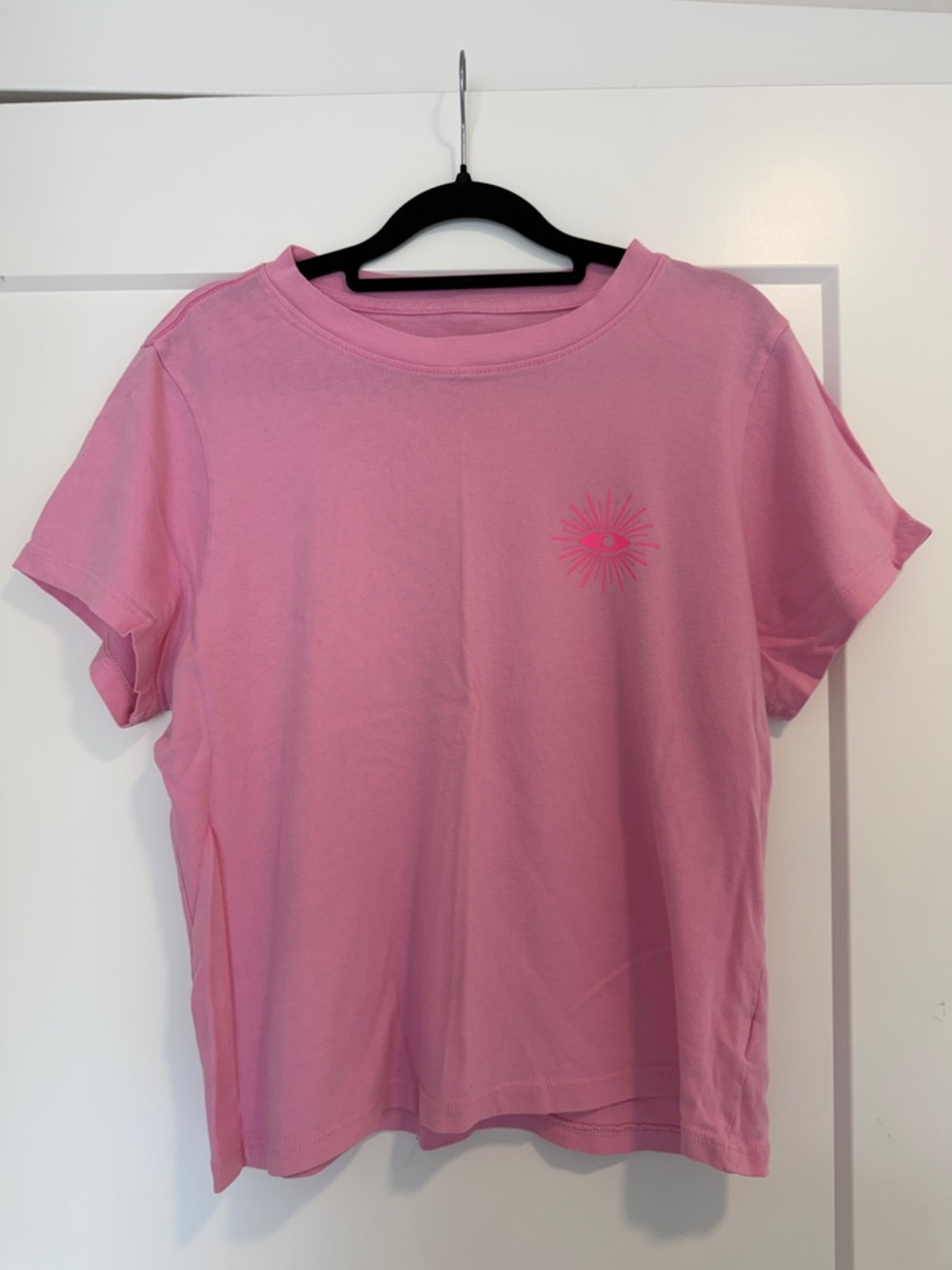 Spiritual Gangster Pink Crewneck Tee with Subtle Logo